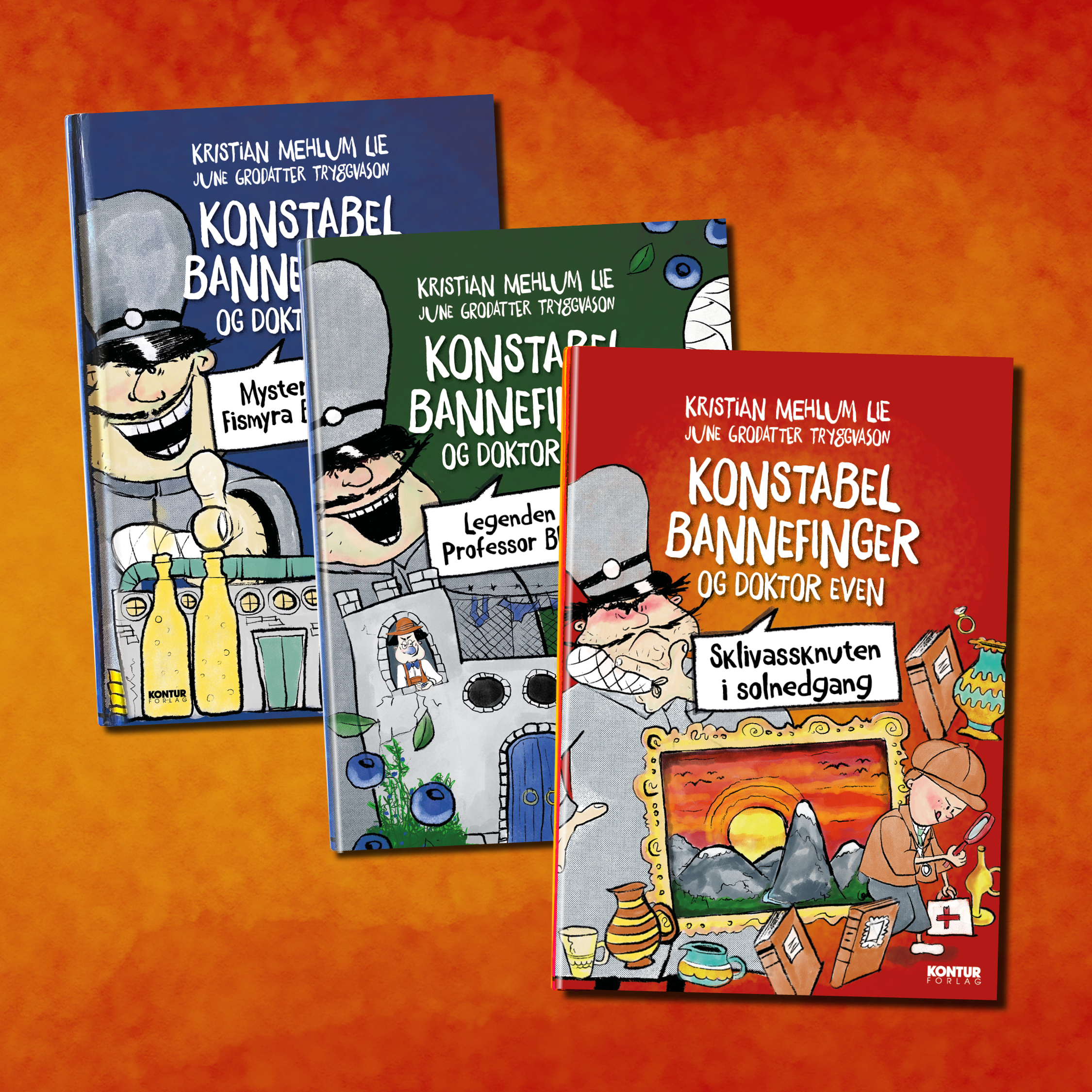 Konstabel bannerfinger - tre bøker